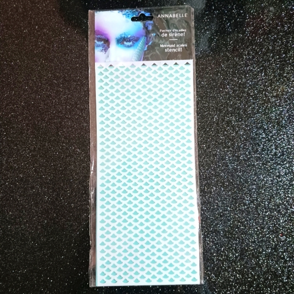 Annabelle Mermaid Scales Stencil.